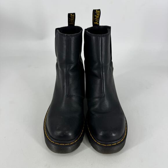 Dr. Martens Spence Leather Flared Heel Chelsea Boots in Black - Picture 5 of 7
